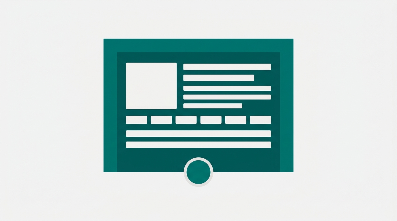A gateway frame containing organized article elements, image, title, metadata, citations, ready for final approval
